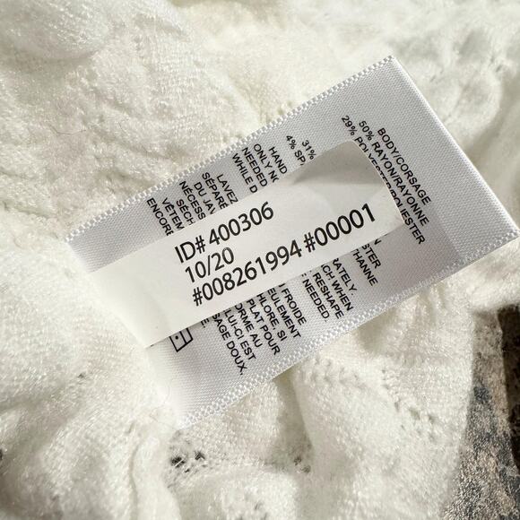 Express Top Puff Sleeve Romantic Cottage Y2K Minimalist Fairy Boho White Size XL - Picture 4 of 6